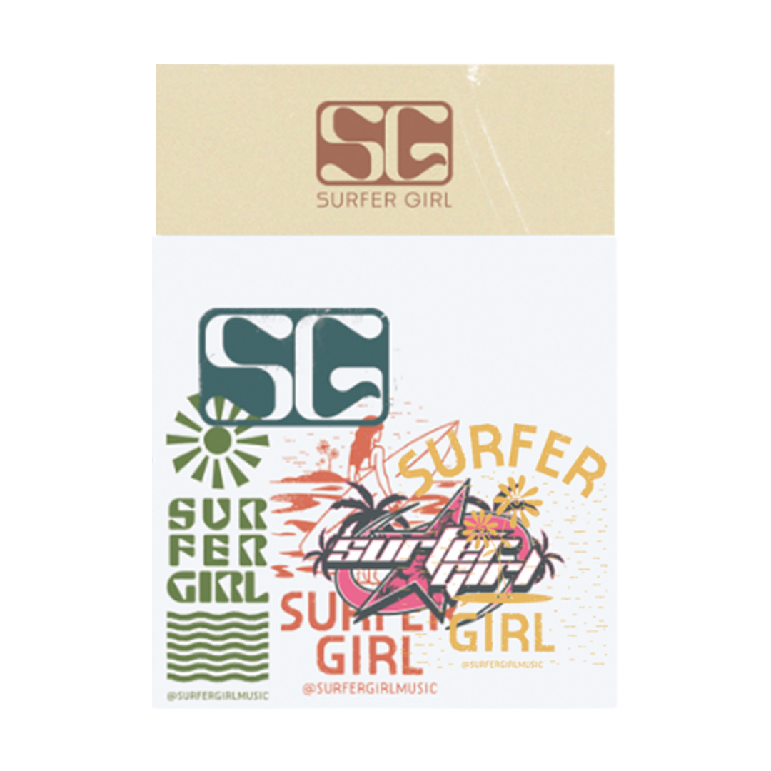 Surfer Girl Sticker Pack