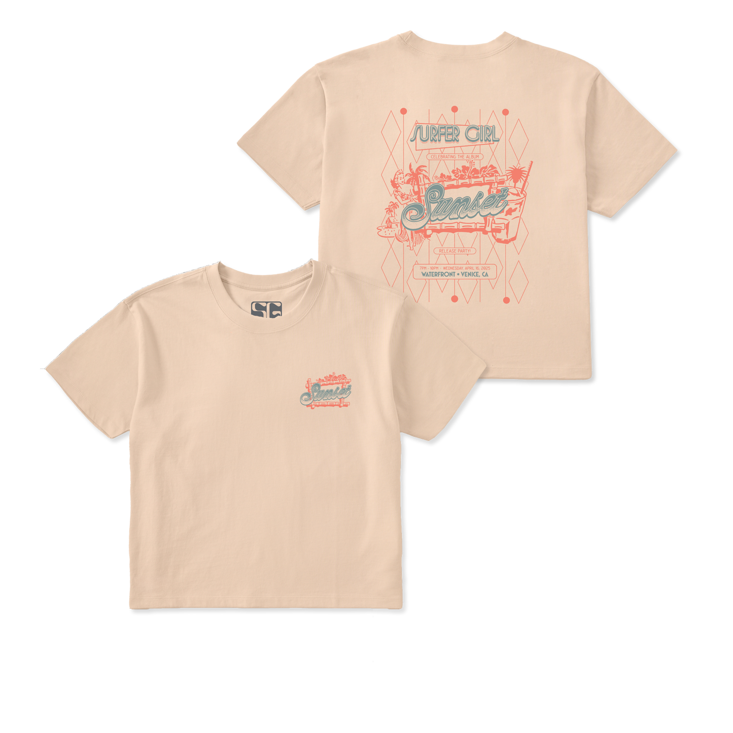 Cropped Sunset Release Tee
