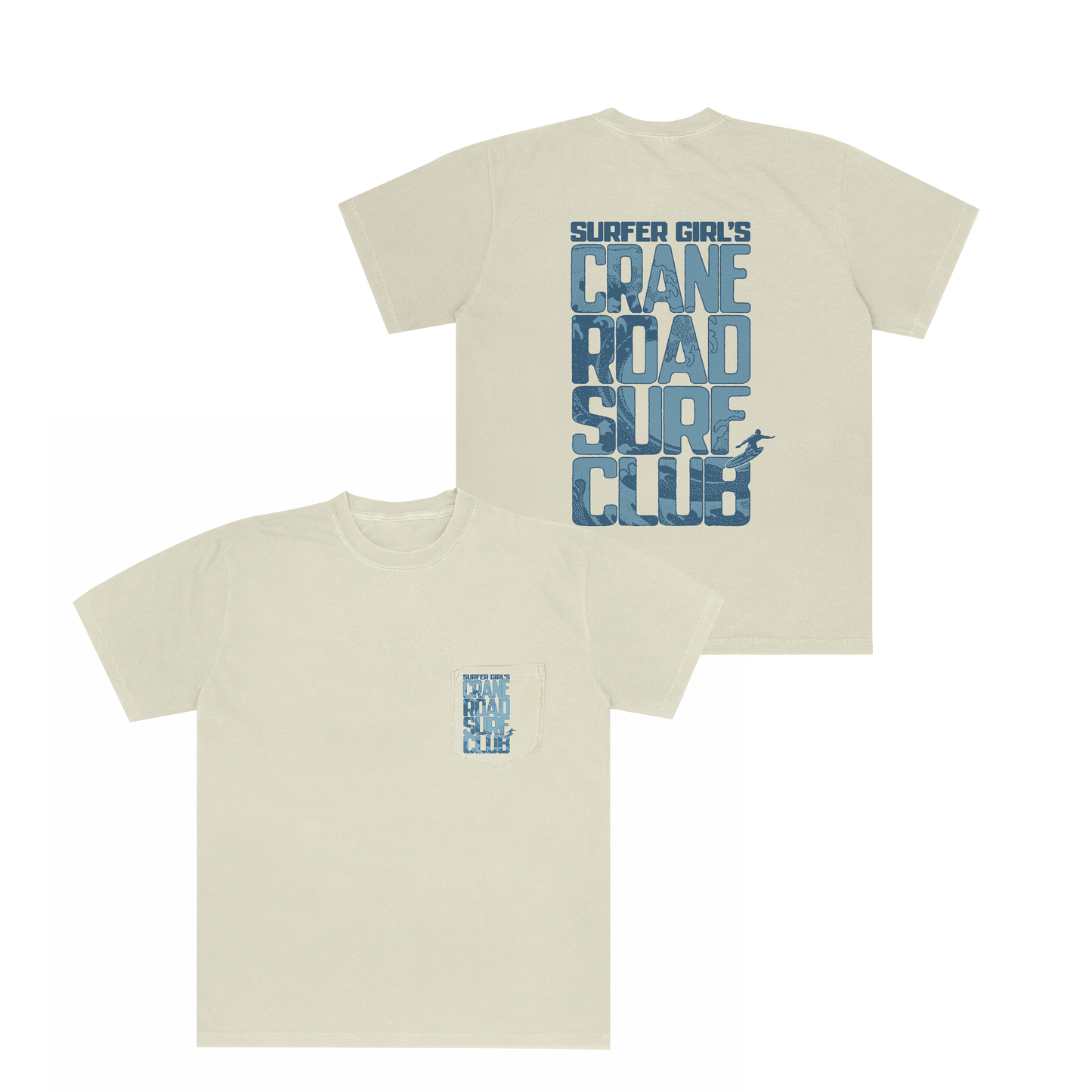 CRANE ROAD SURF CLUB POCKET TEE