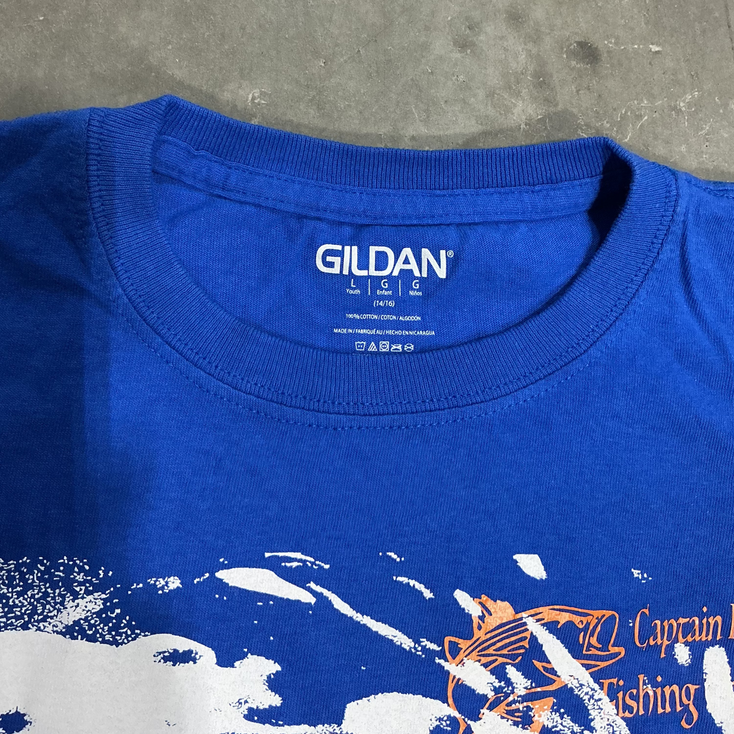 Youth Large "Fishing" Cyclone Tee