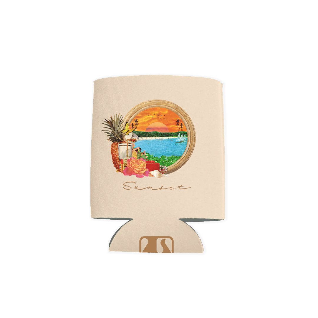 Surfer Girl Sunset Koozie